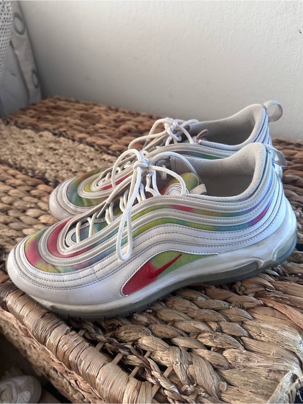 Men’s tie dye Chicago Nike Air Max 97 used good Size 12